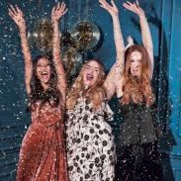 LC LAUREN CONRAD RUNWAY Dress Velvet Popover Sleeveless Holiday Copper - Picture 2 of 5